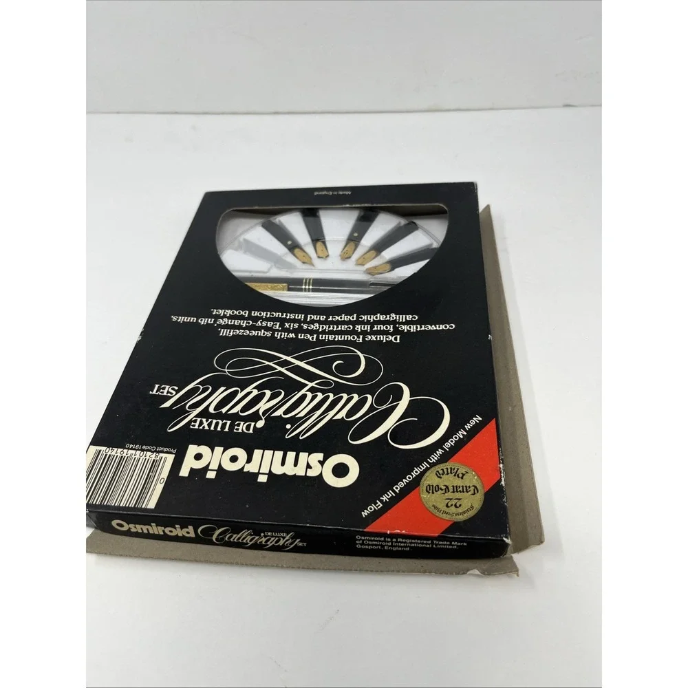 Osmiroid Deluxe Calligraphy Fountain Pen Set MISSING One